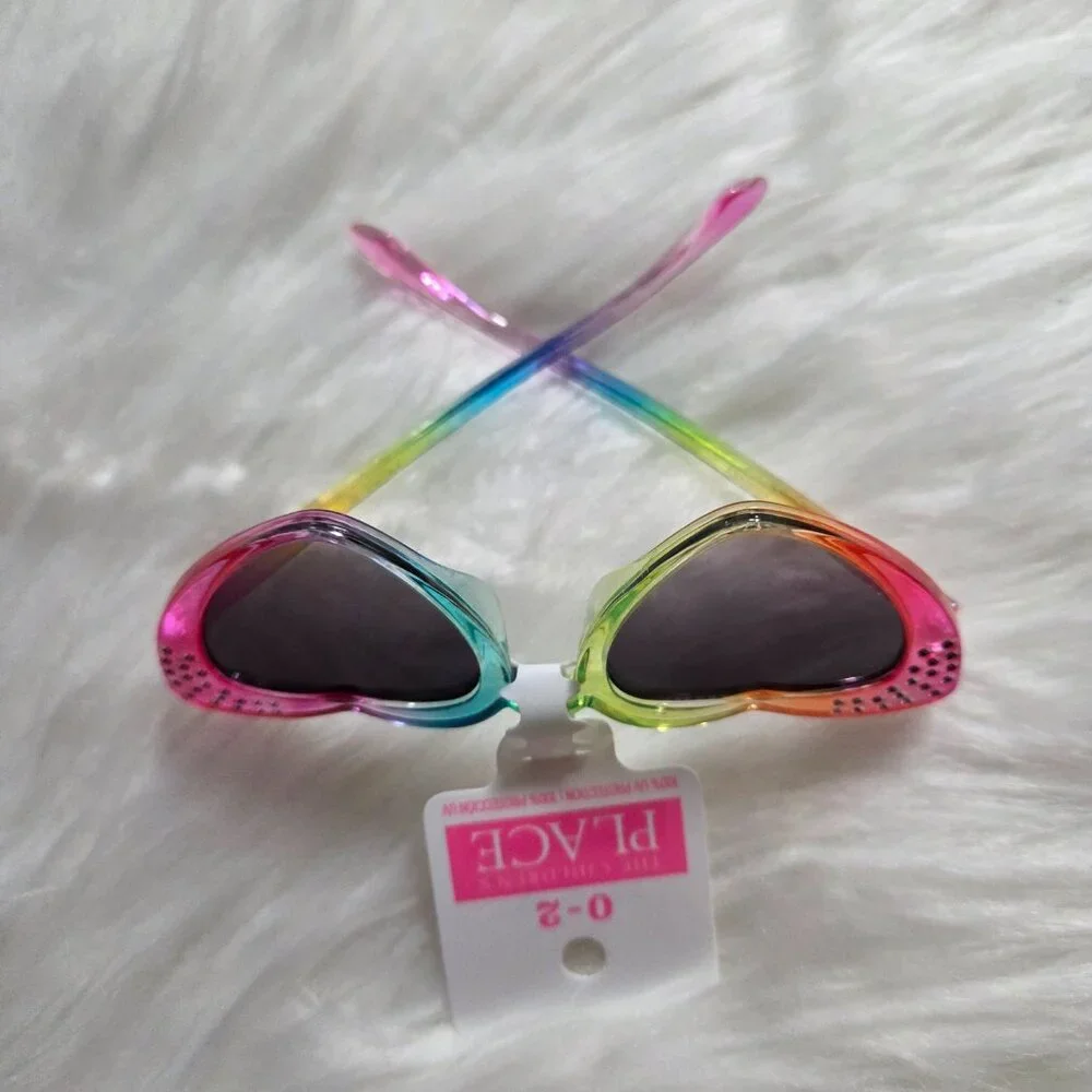 The Children's Place Rainbow Heart Sunglasses